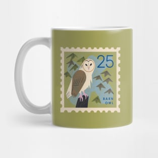 Barn Owl Postage Stamp Mug